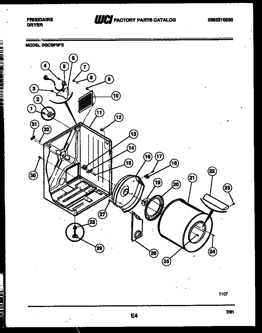02 - CABINET AND COMPONENT PARTS