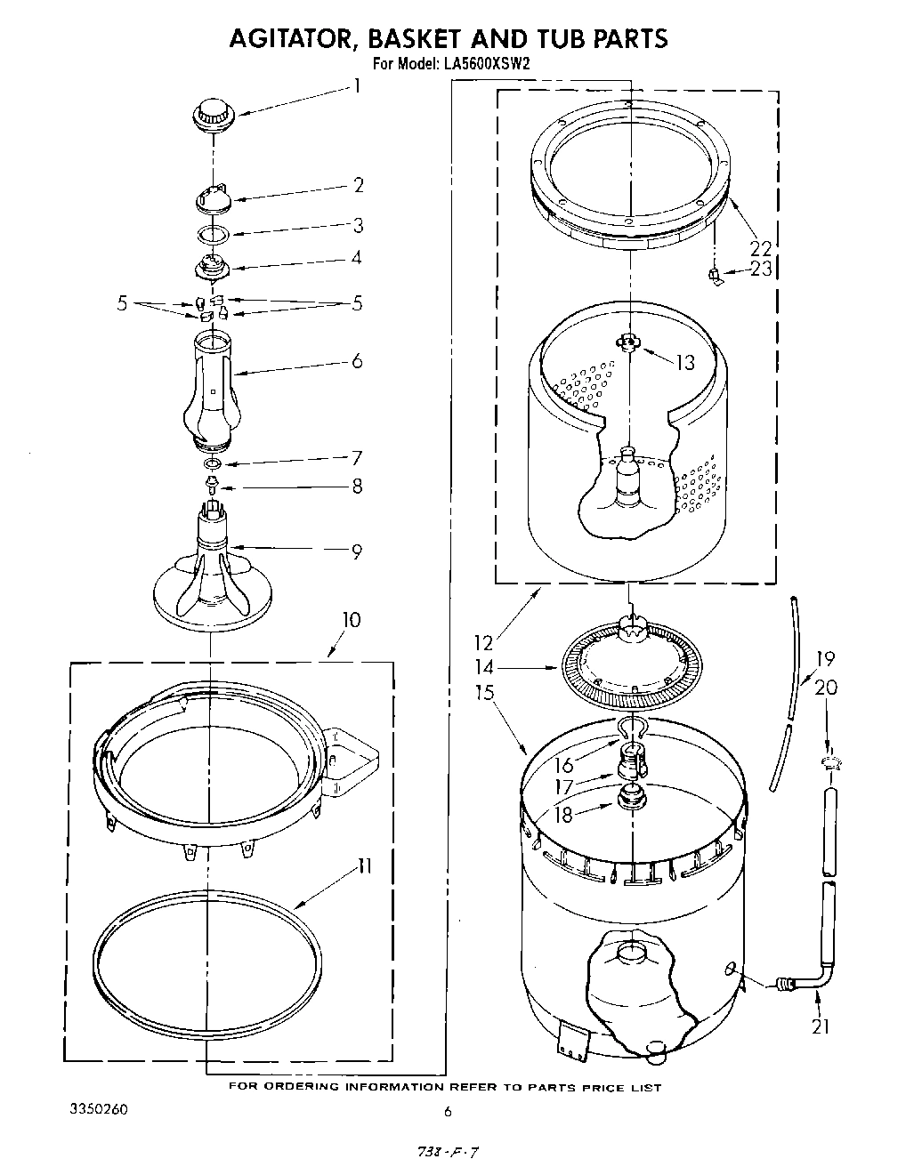 04 - AGITATOR, BASKET AND TUB