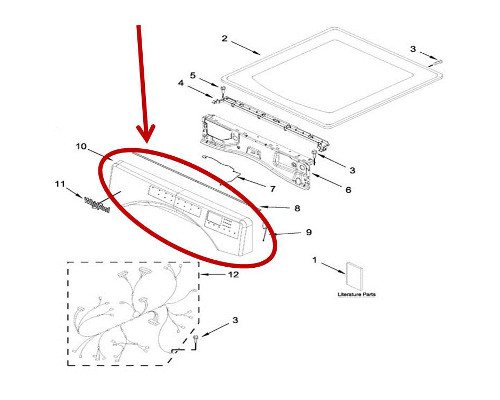 W11378949 Whirlpool Control Board + Core