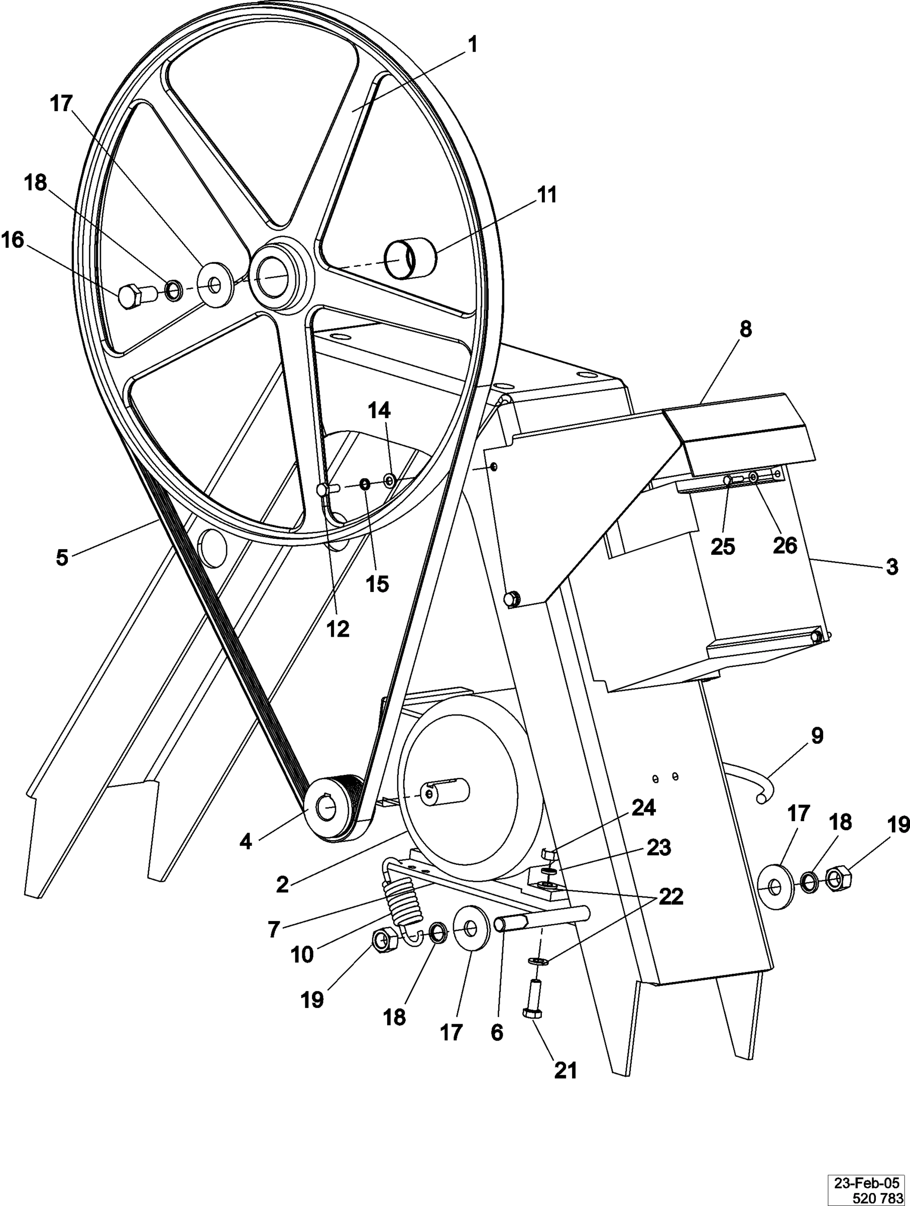 08 - MOTOR & BASKET PULLEY