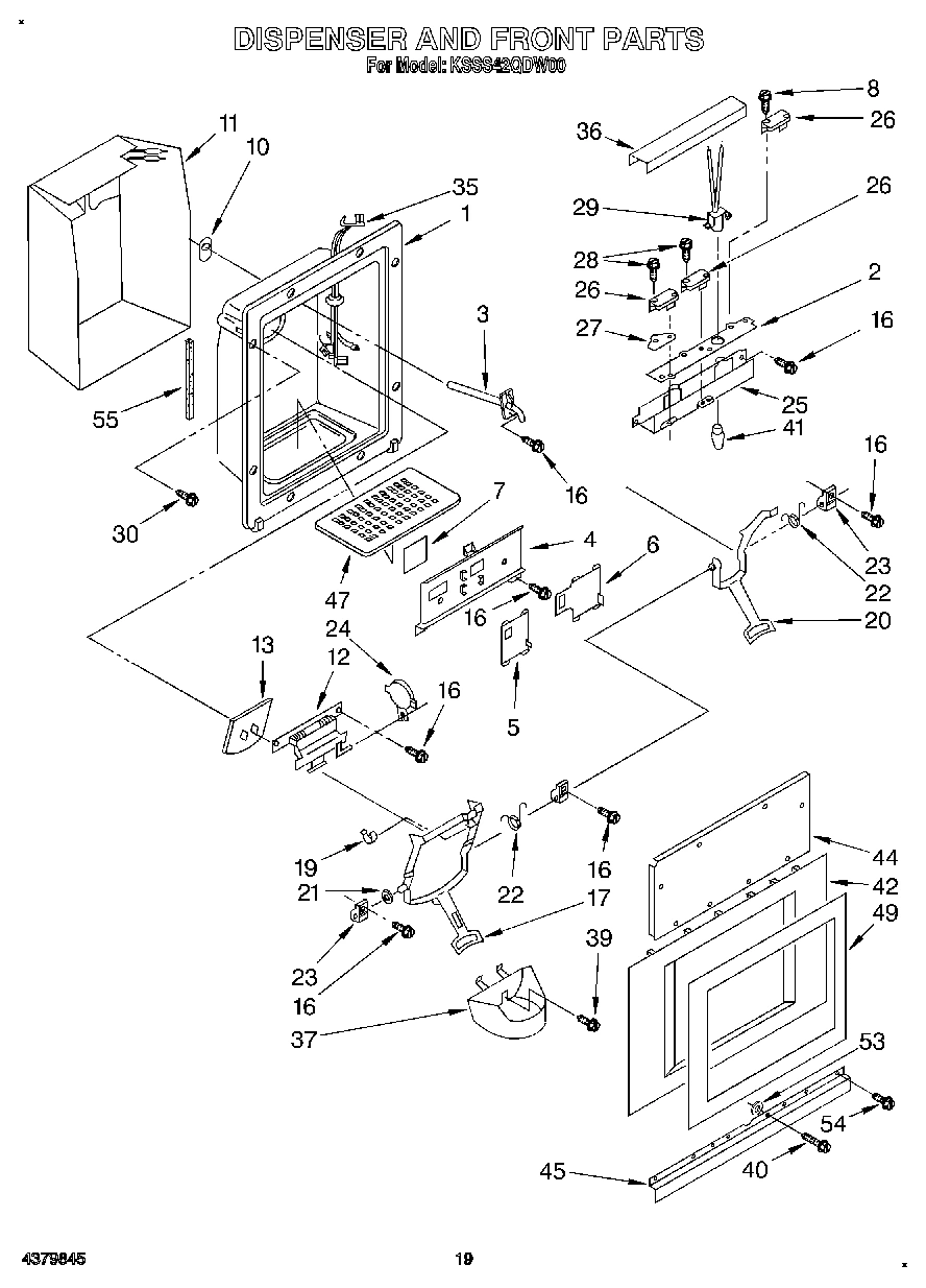 13 - DISPENSER AND FRONT