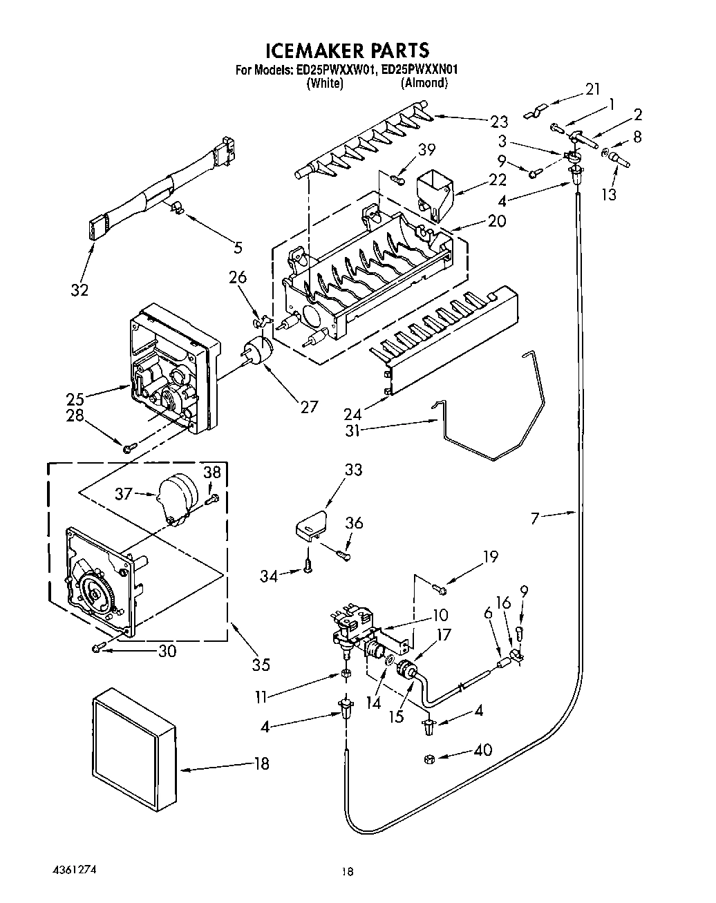 13 - ICEMAKER, LIT/OPTIONAL