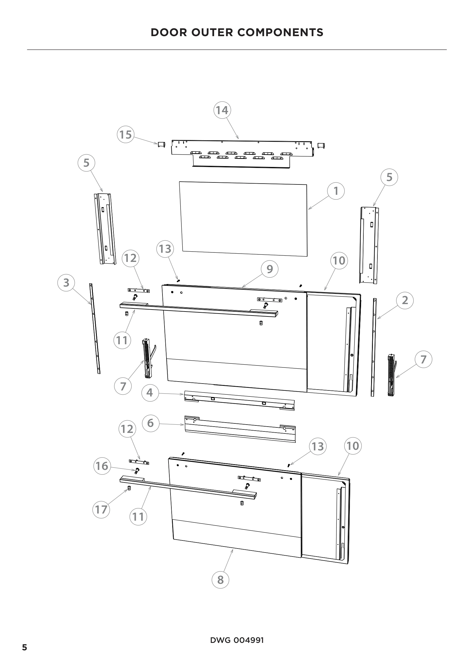 DOOR OUTER COMPONENTS