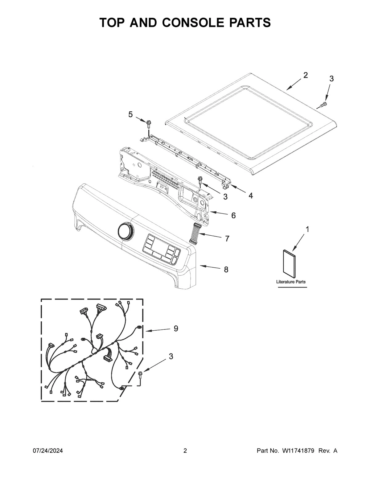 02 - TOP AND CONSOLE PARTS