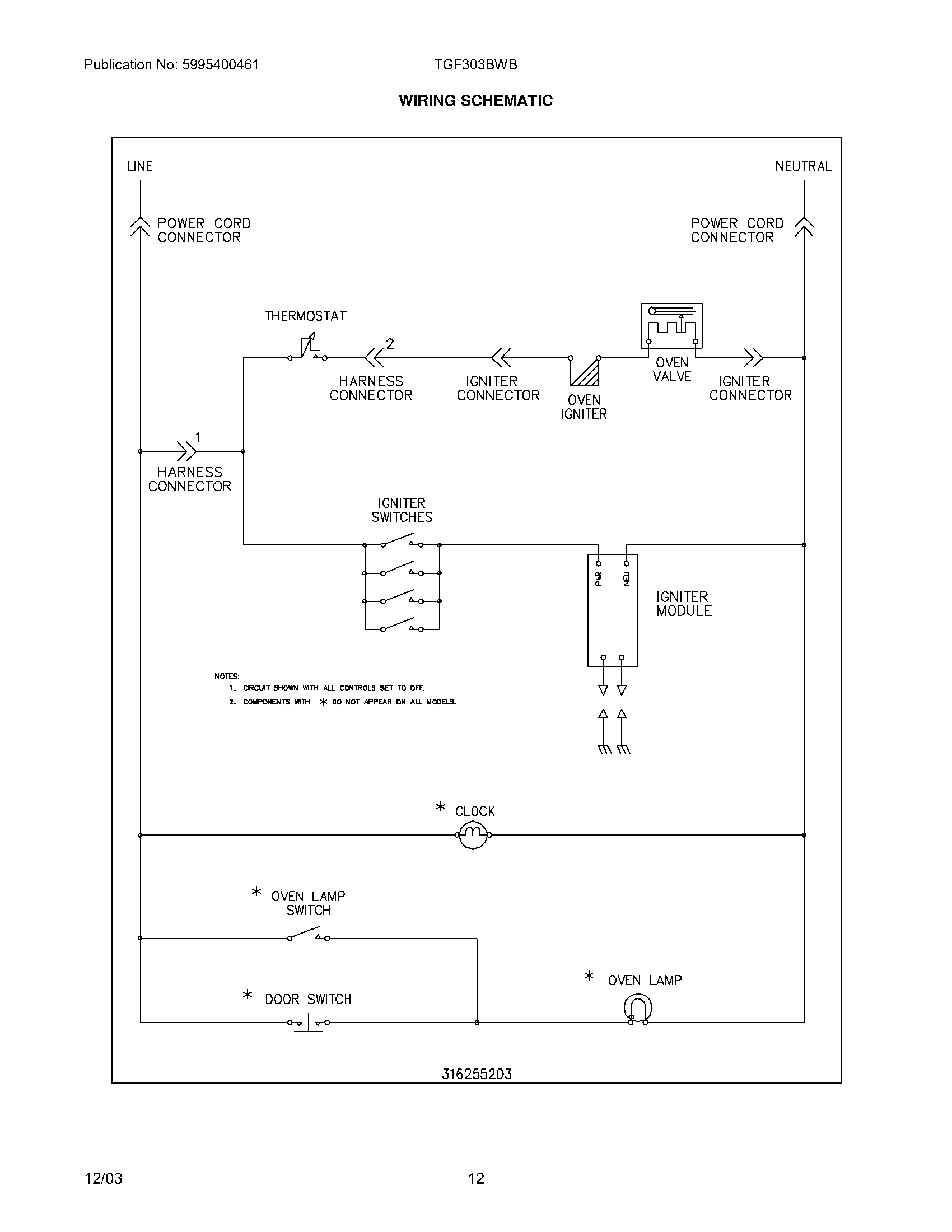12 - WIRING SCHEMATIC