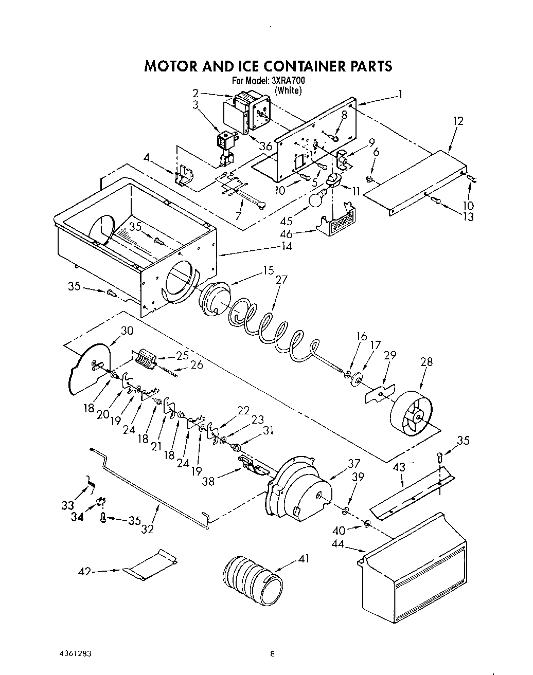 07 - MOTOR AND ICE CONTAINER