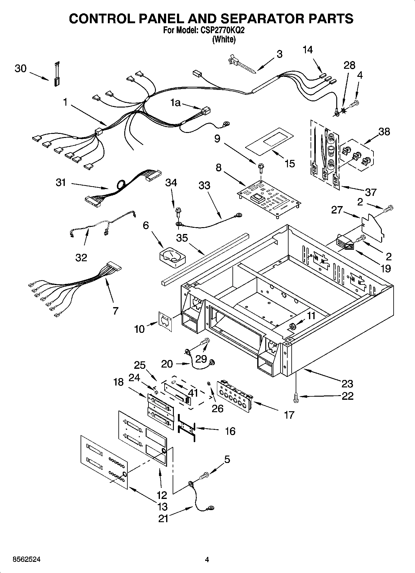 02 - CONTROL PANEL AND SEPARATOR PARTS