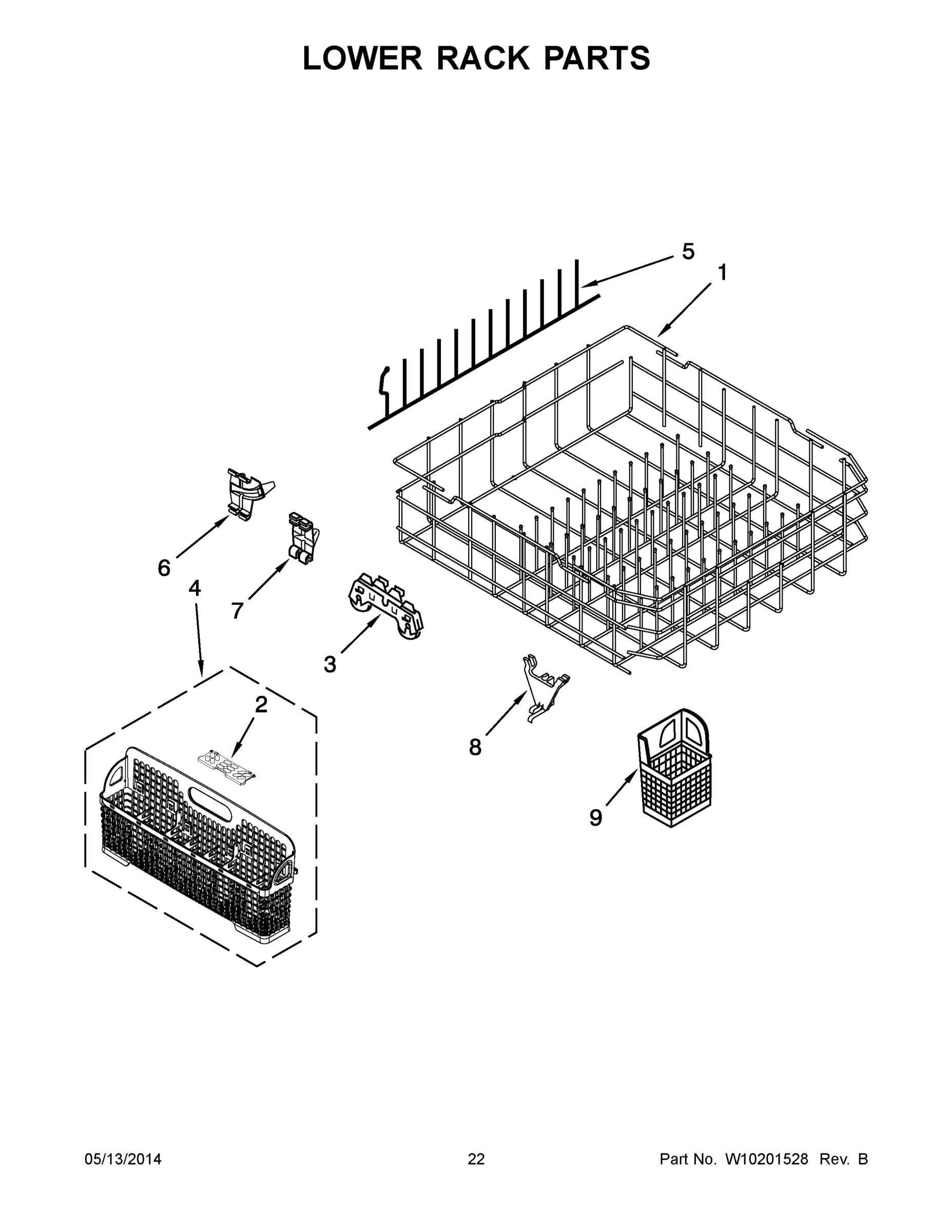 12 - LOWER RACK PARTS