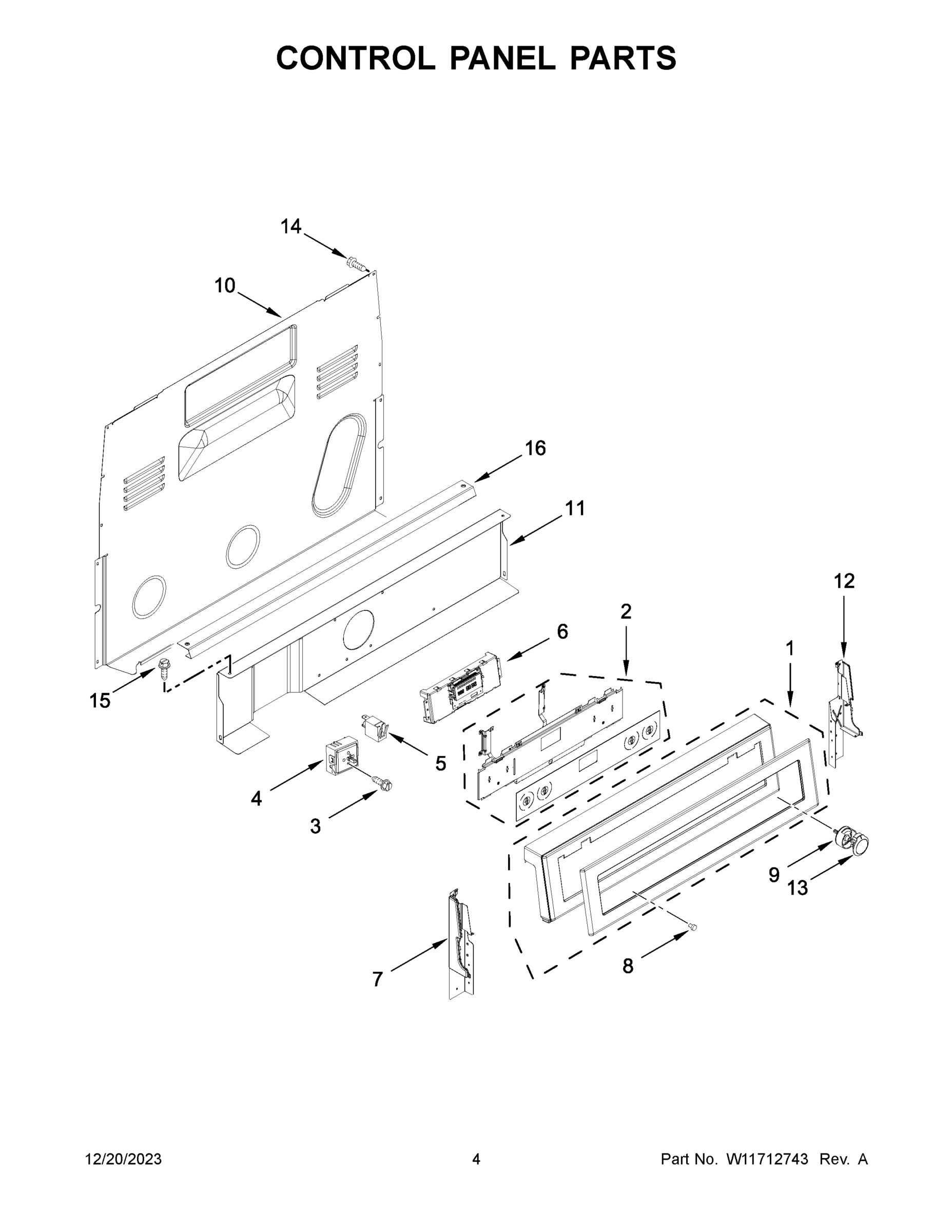 03 - CONTROL PANEL PARTS