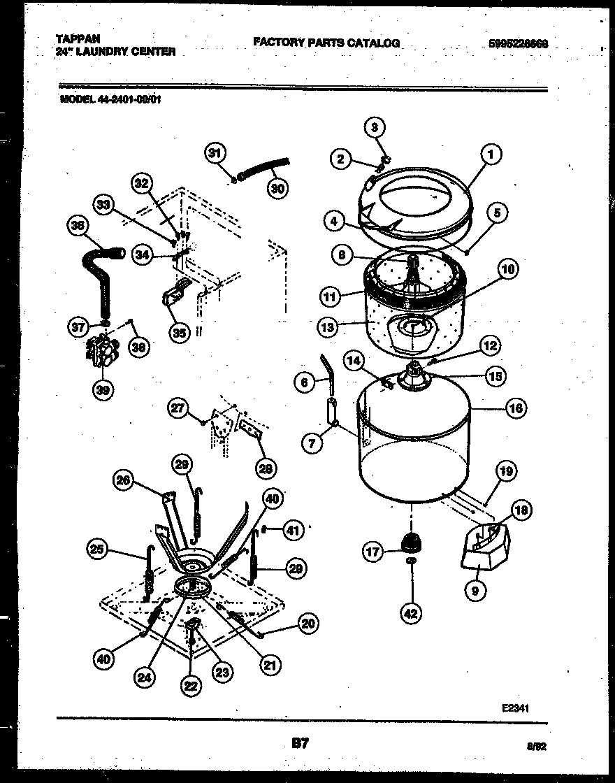 05 - TUBS, WATER VALVE AND LID SWITCH