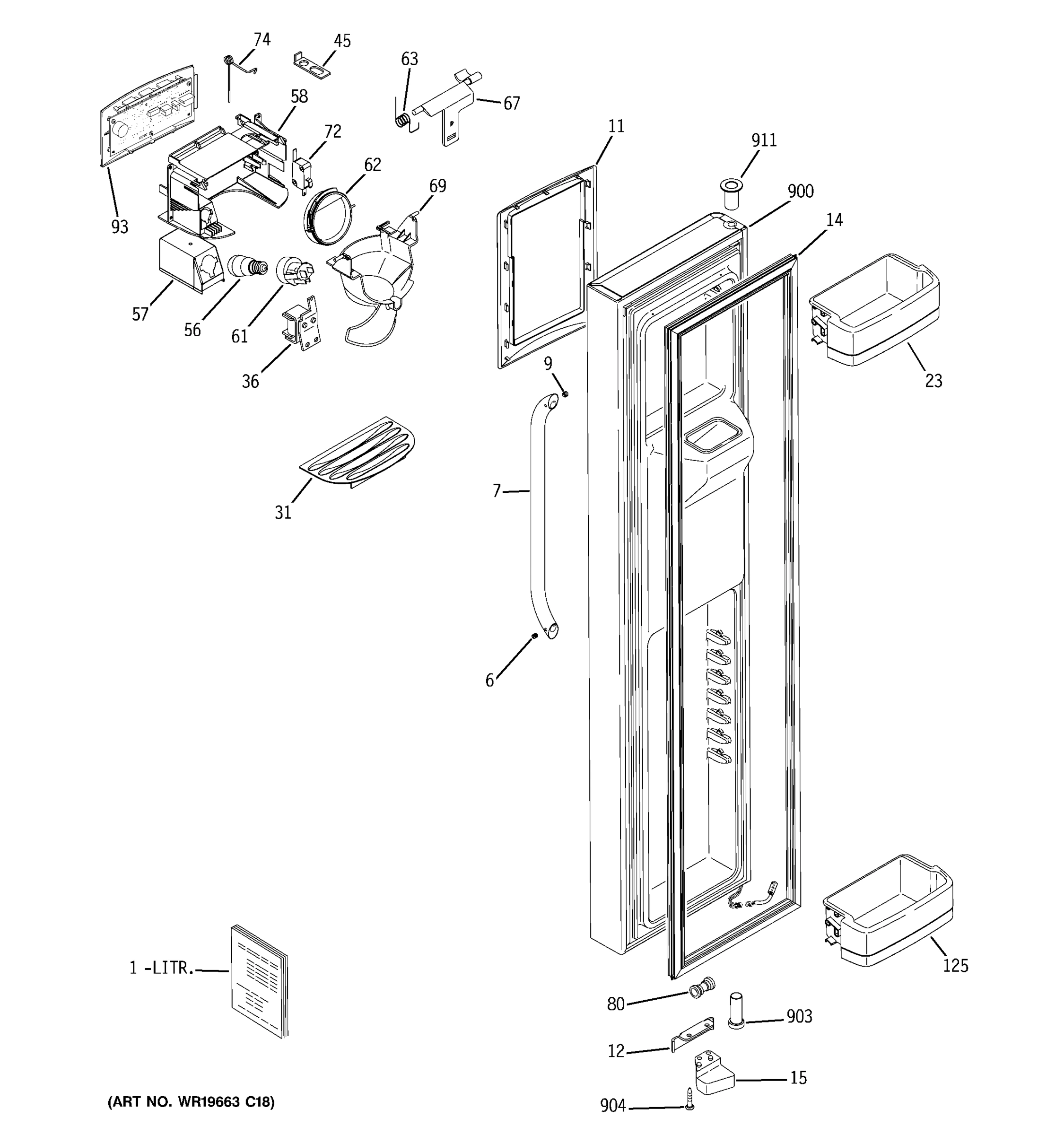 FREEZER DOOR