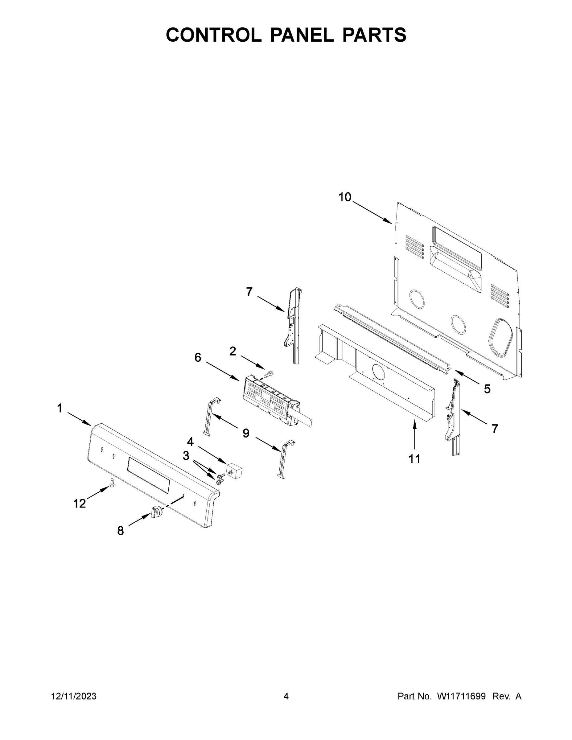 03 - CONTROL PANEL PARTS