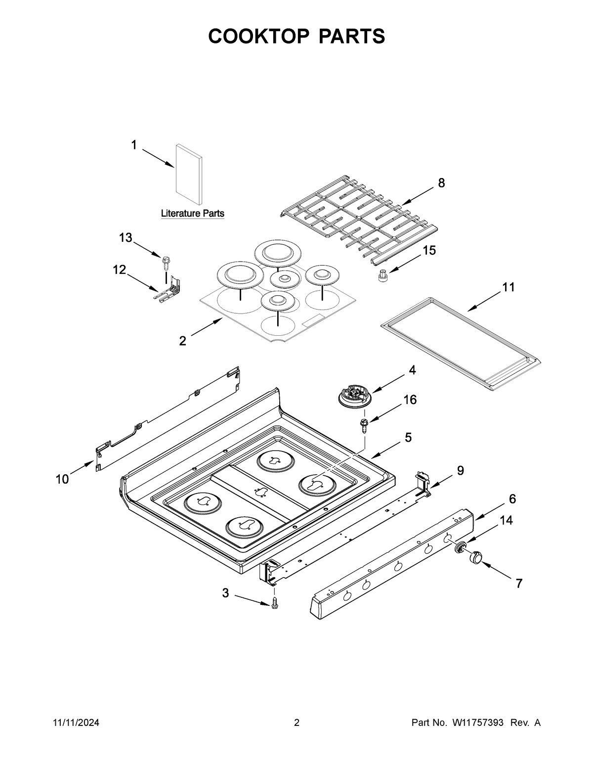 02 - COOKTOP PARTS