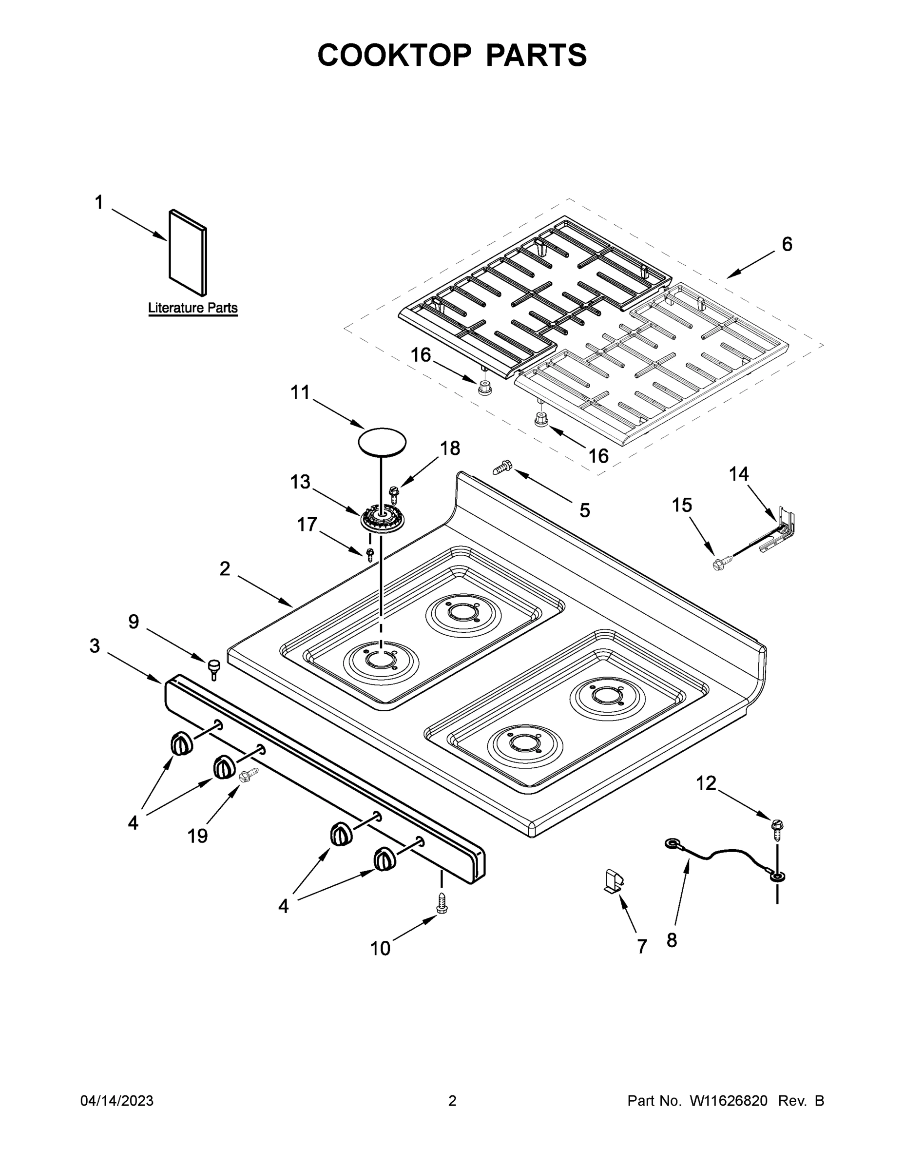 02 - COOKTOP PARTS