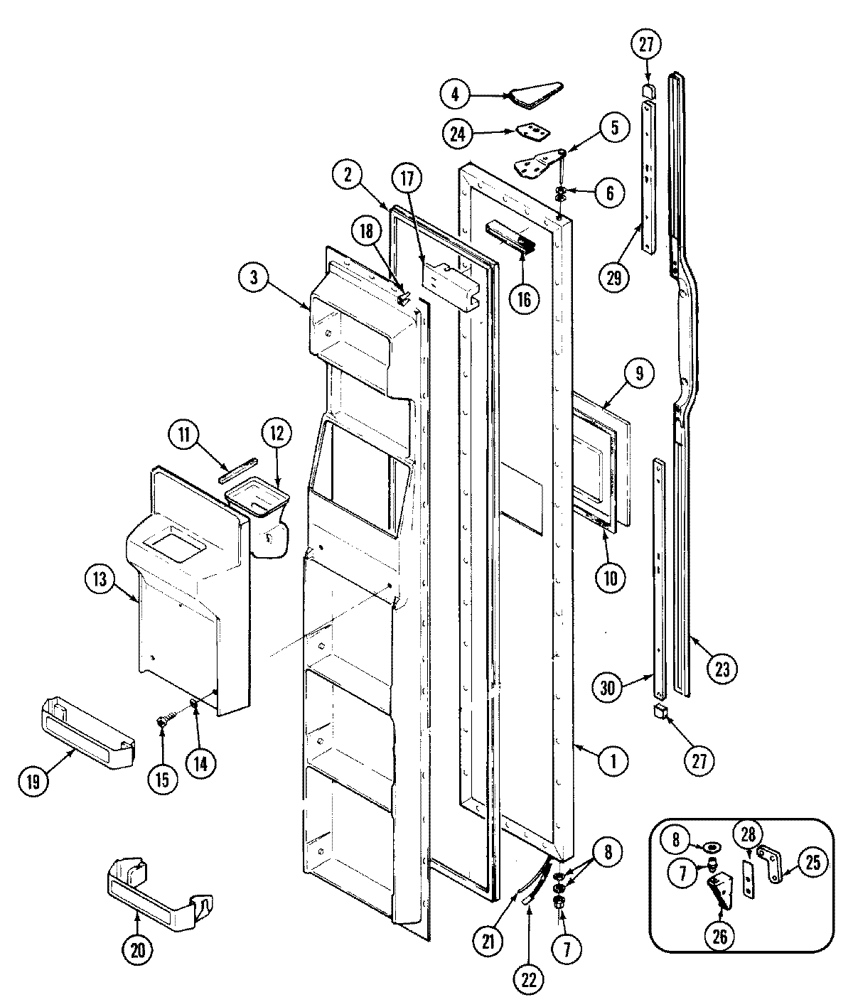 02 - FREEZER DOOR