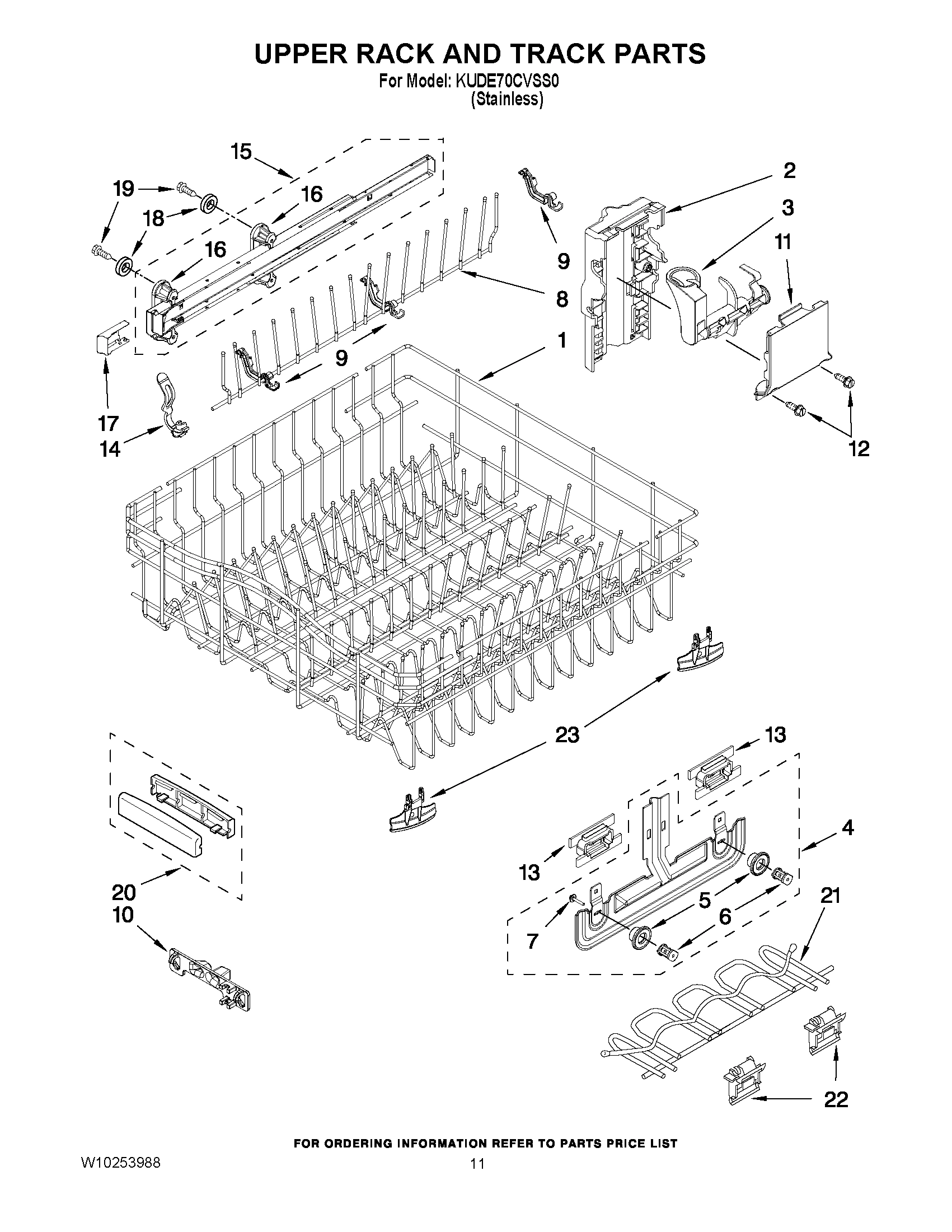 09 - UPPER RACK AND TRACK PARTS