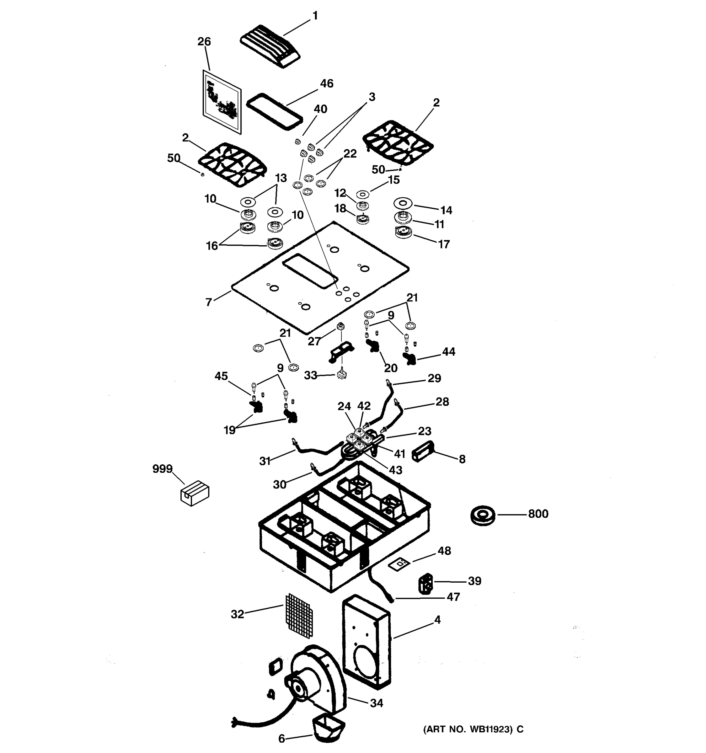 CONTROL PANEL & COOKTOP