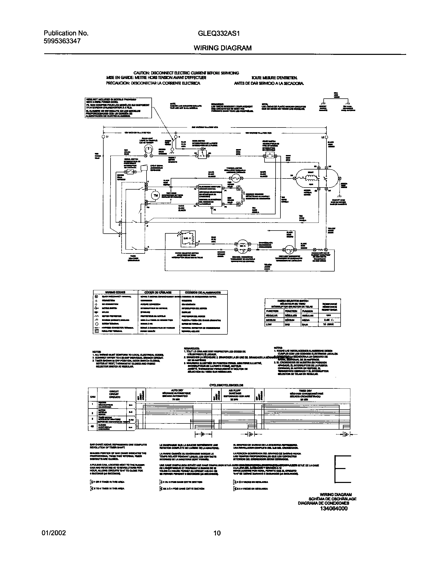 10 - 134064000 WIRING DIAGRAM