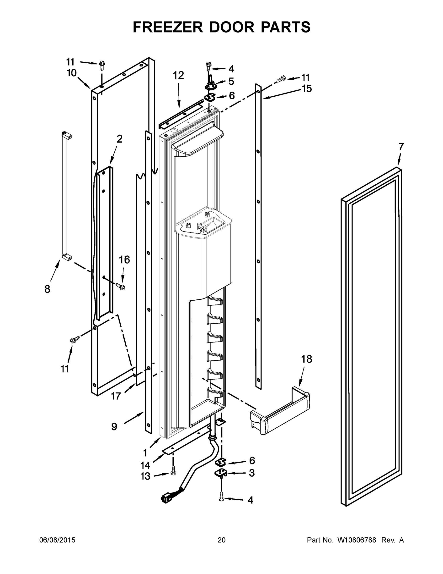 11 - FREEZER DOOR PARTS