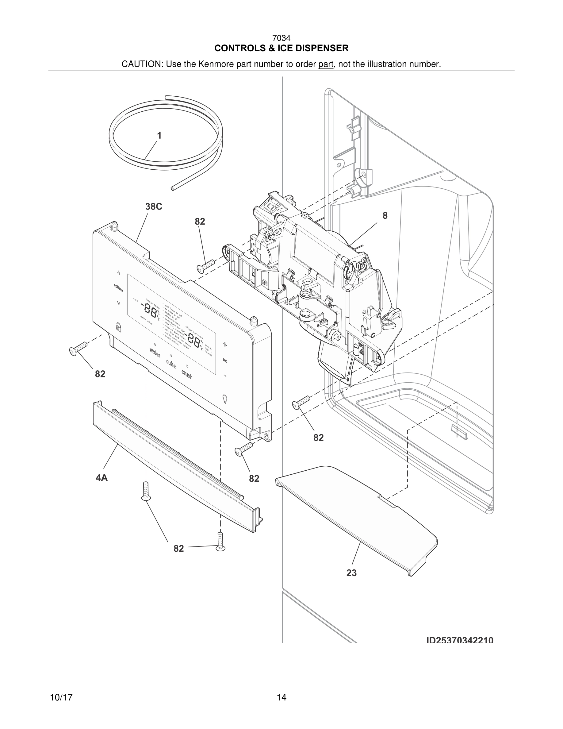 15 - CONTROLS & ICE DISPENSER