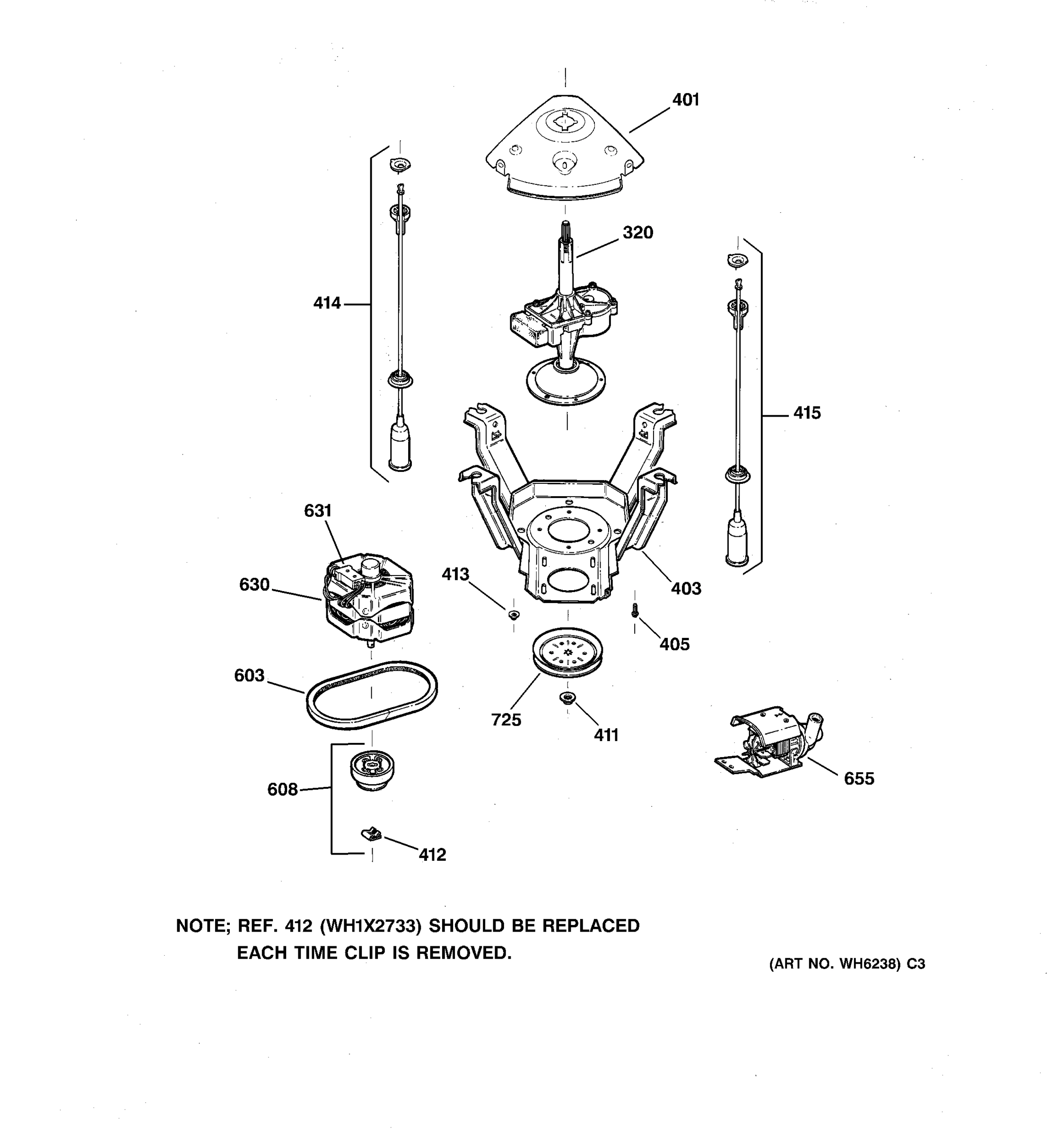 SUSPENSION, PUMP & DRIVE COMPONENTS