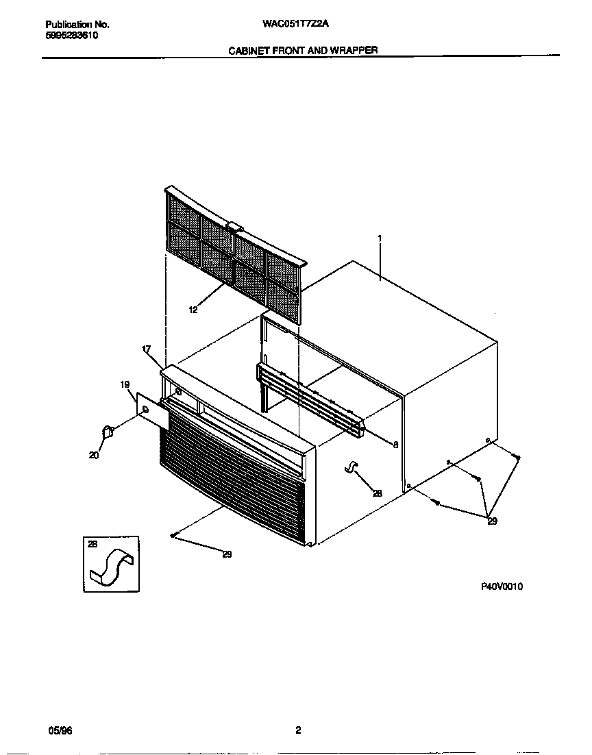 02 - CABINET FRONT AND WRAPPER