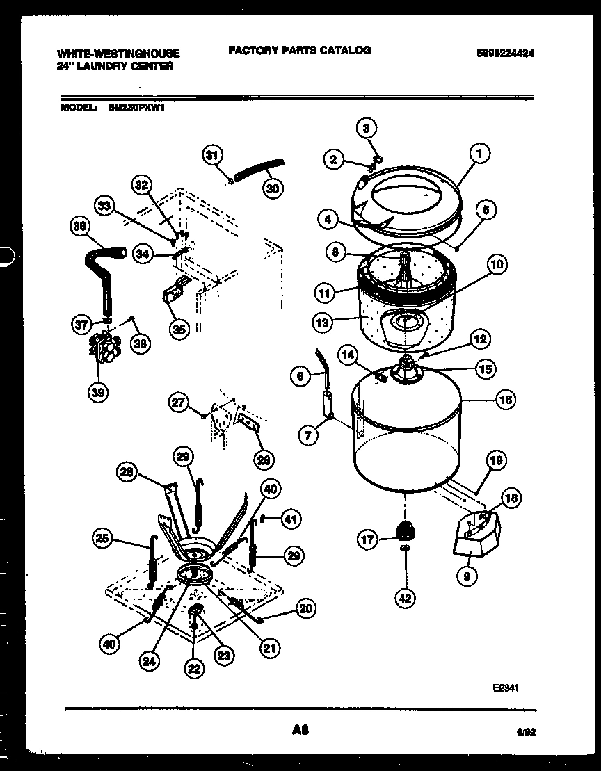 05 - TUBS, WATER VALVE AND LID SWITCH