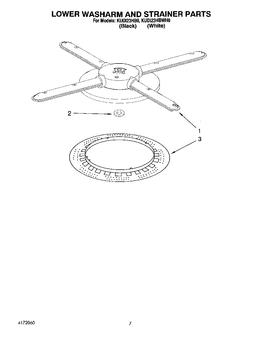 05 - LOWER WASHARM AND STRAINER