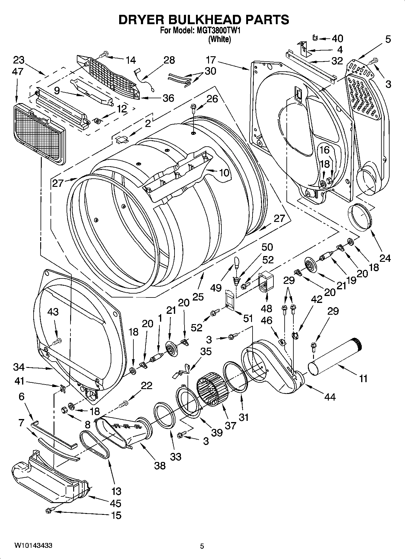 04 - DRYER BULKHEAD PARTS