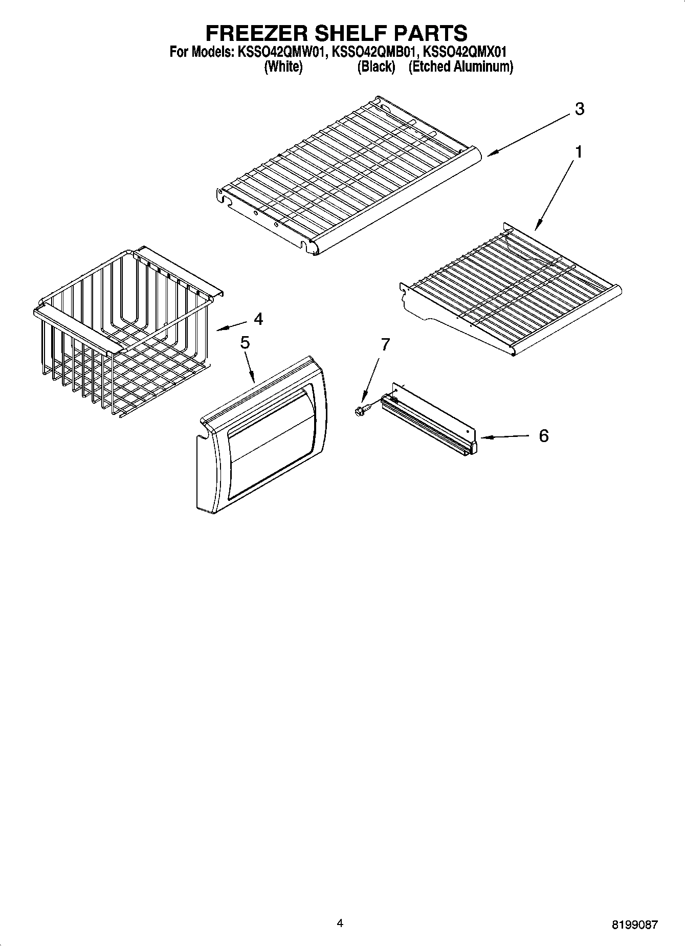 03 - FREEZER SHELF PARTS