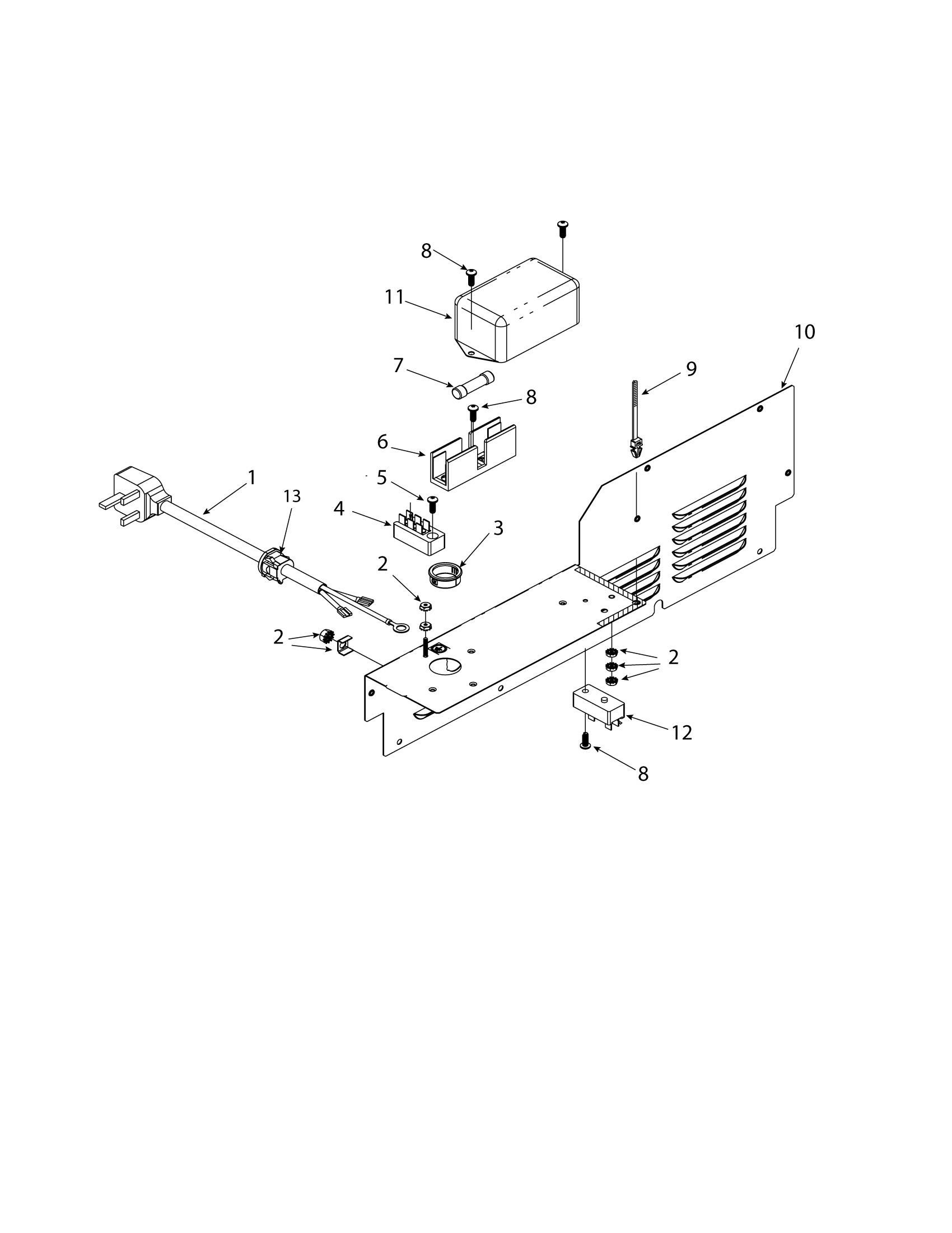 LOWER ACCESS PANEL / POWER CORD / FUSE