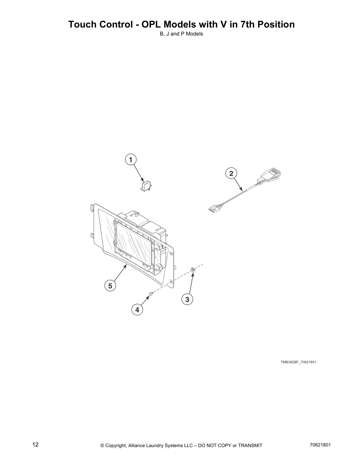 Touch Control - OPL Models with V in 7th Position