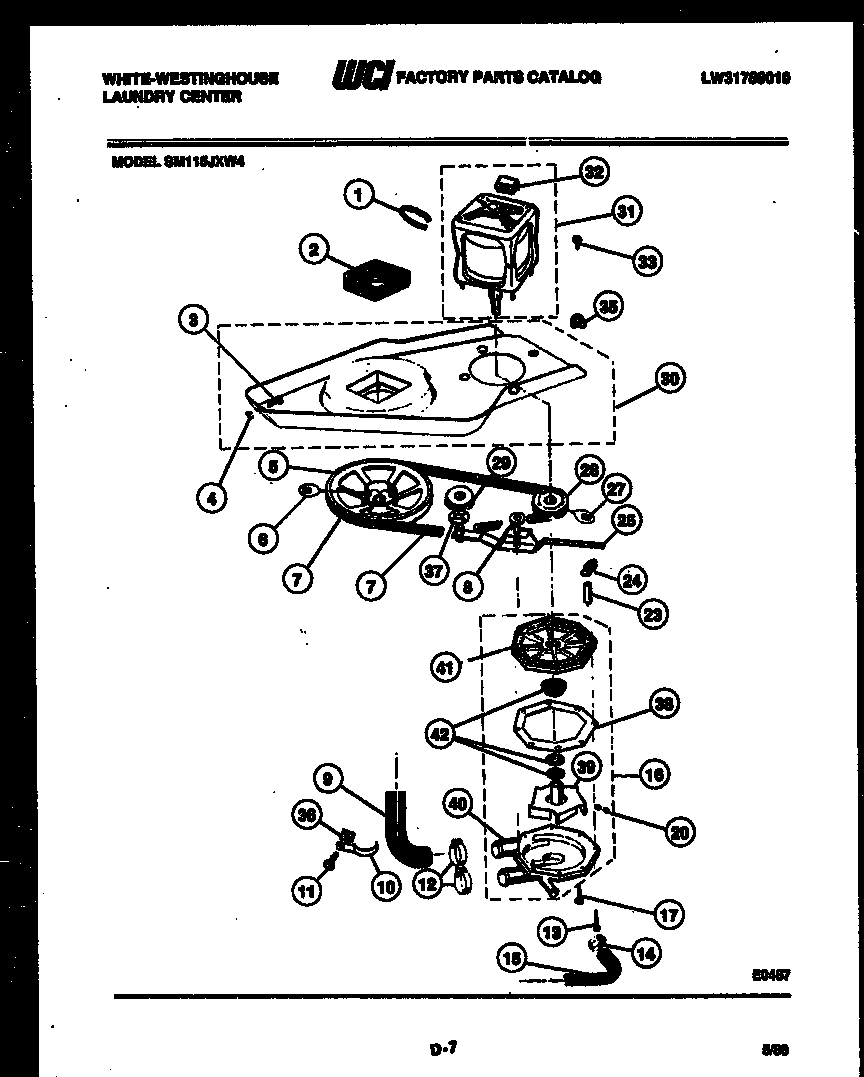06 - WASHER DRIVE SYSTEM AND PUMP