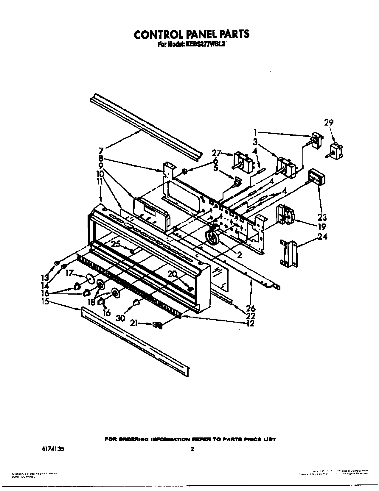 02 - CONTROL PANEL, LIT/OPTIONAL