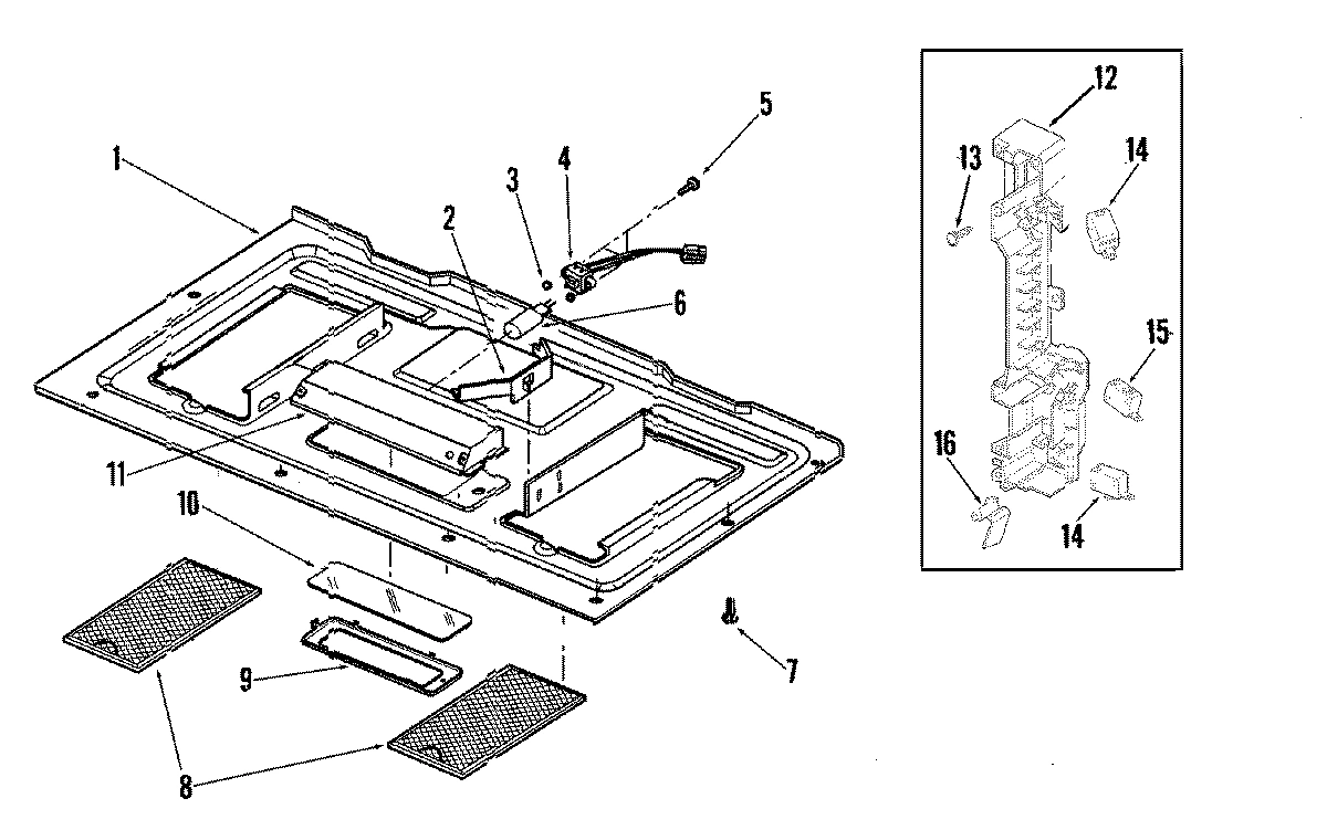 01 - BASE/LATCH BOARD ASSEMBLY