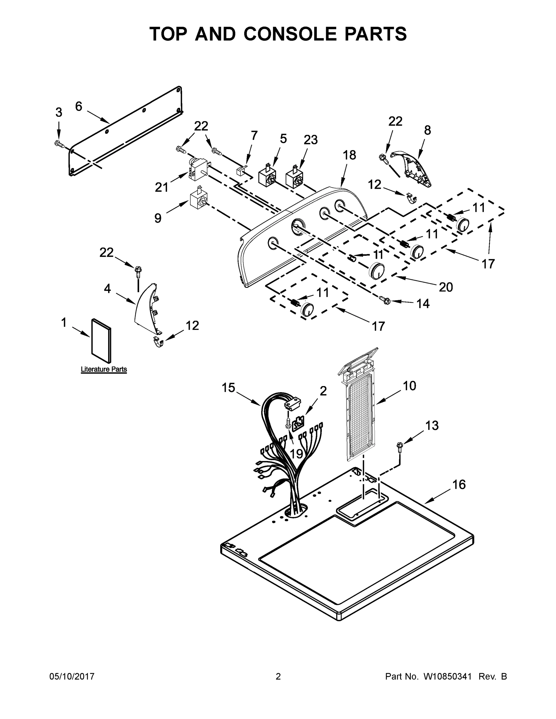 02 - TOP AND CONSOLE PARTS