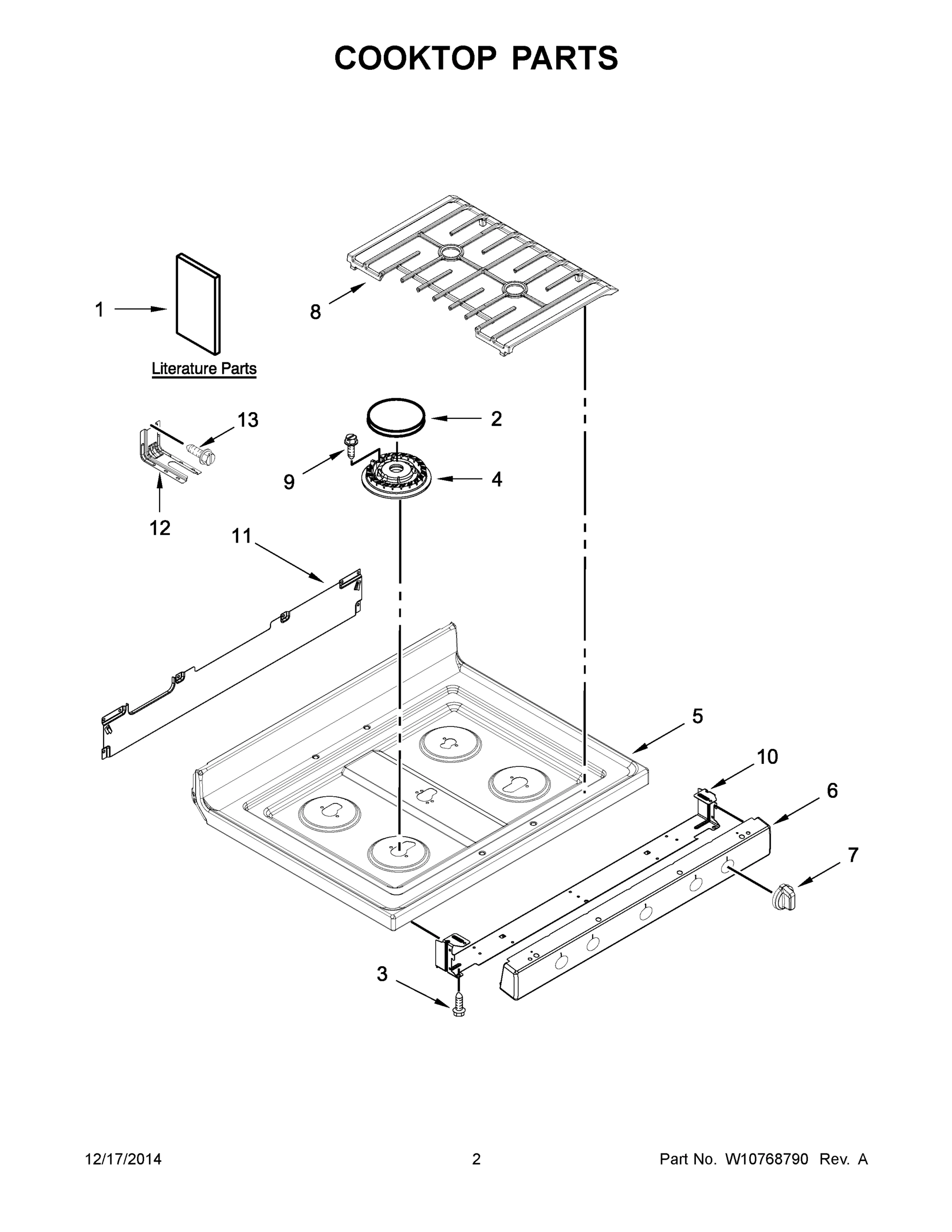 02 - COOKTOP PARTS