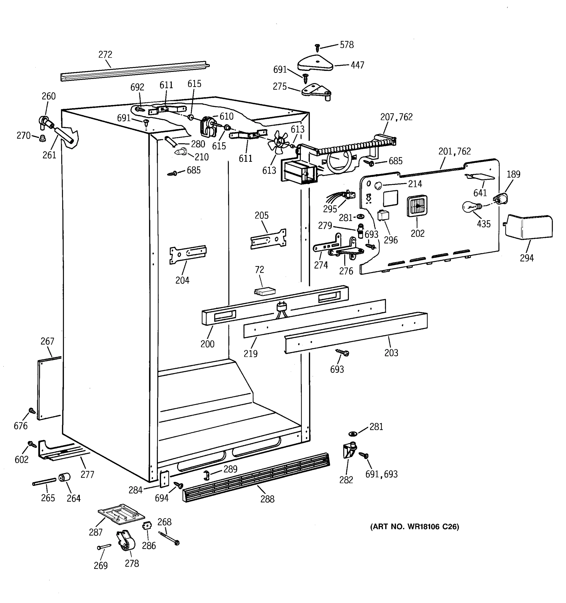 CABINET PARTS