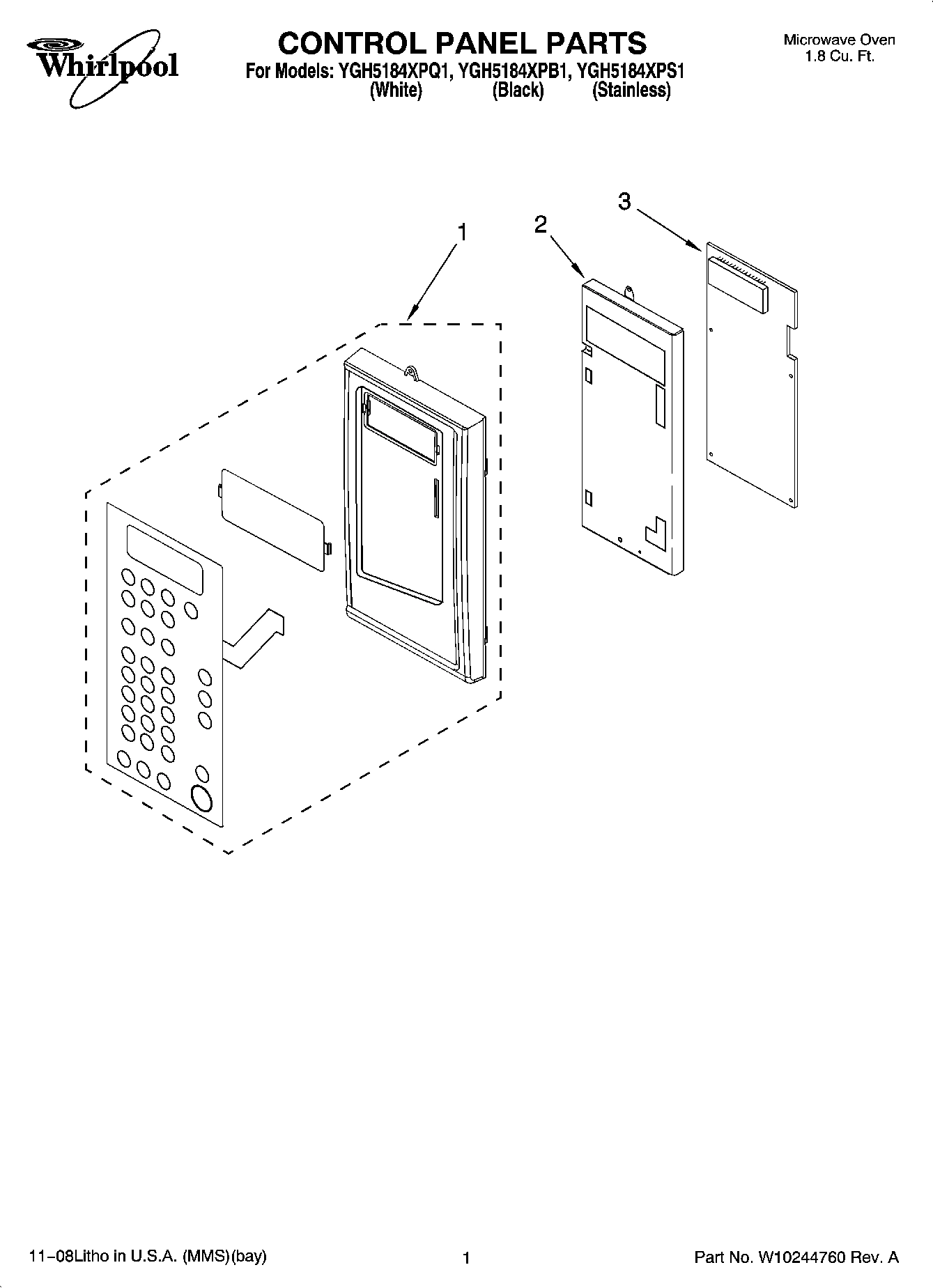01 - CONTROL PANEL PARTS