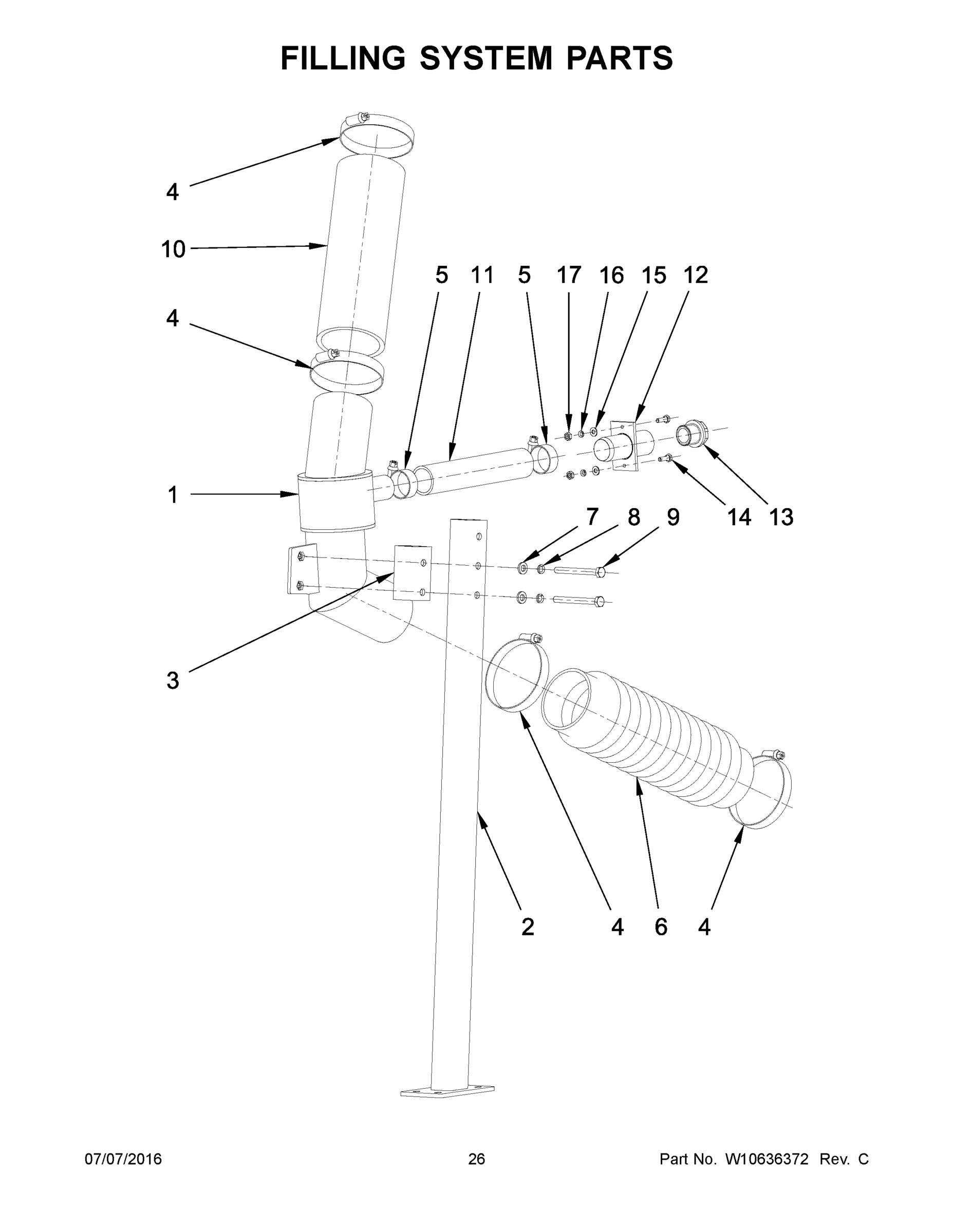 14 - FILLING SYSTEM PARTS