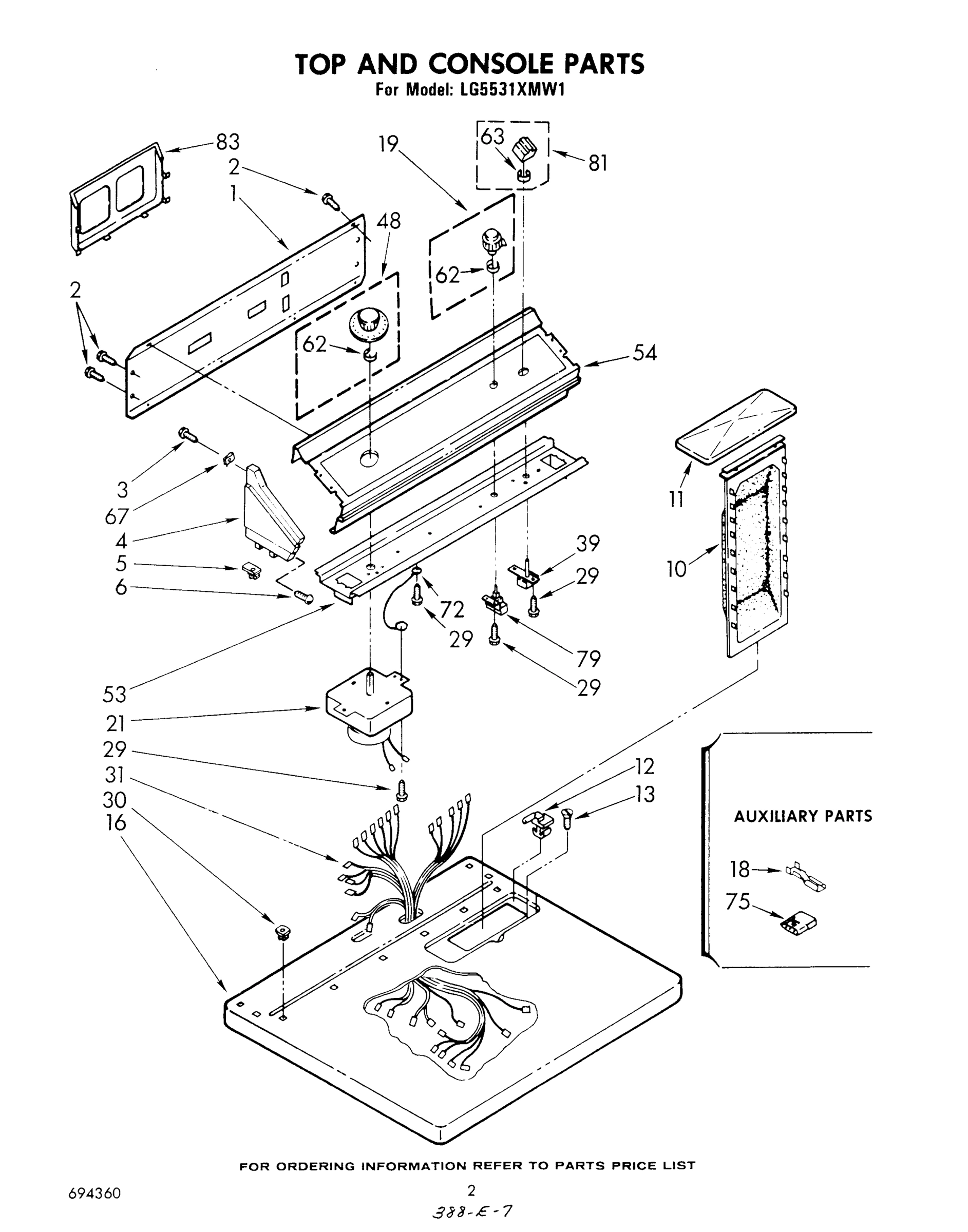 02 - TOP AND CONSOLE , LITERATURE AND OPTIONAL