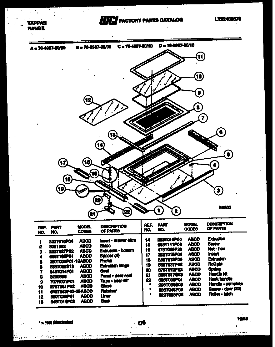 10 - TOP DOOR PARTS