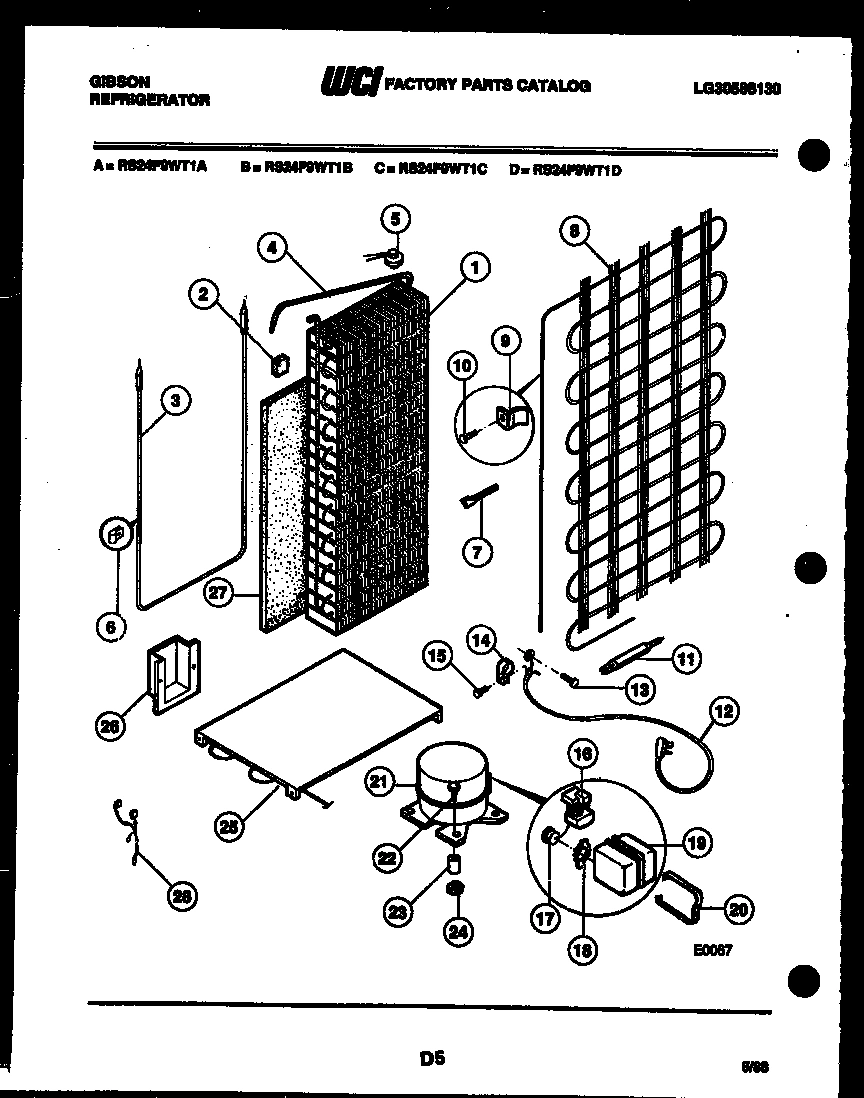 10 - SYSTEM AND AUTOMATIC DEFROST PARTS