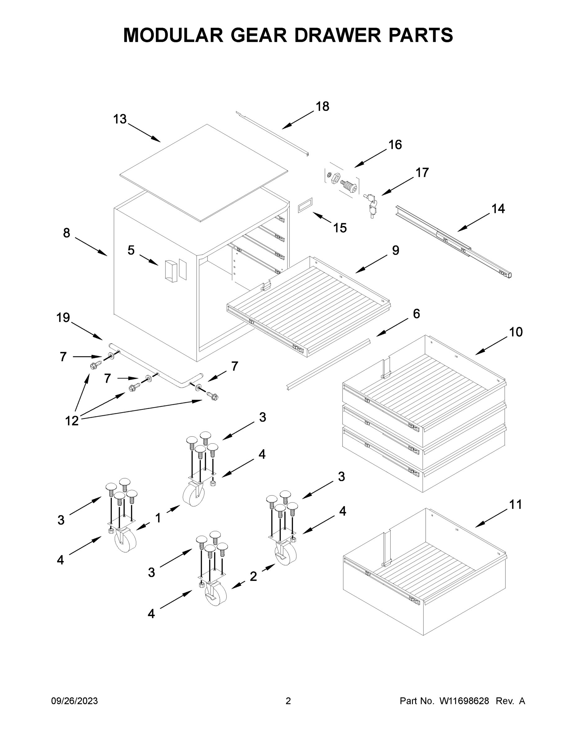 02 - MODULAR GEAR DRAWER PARTS