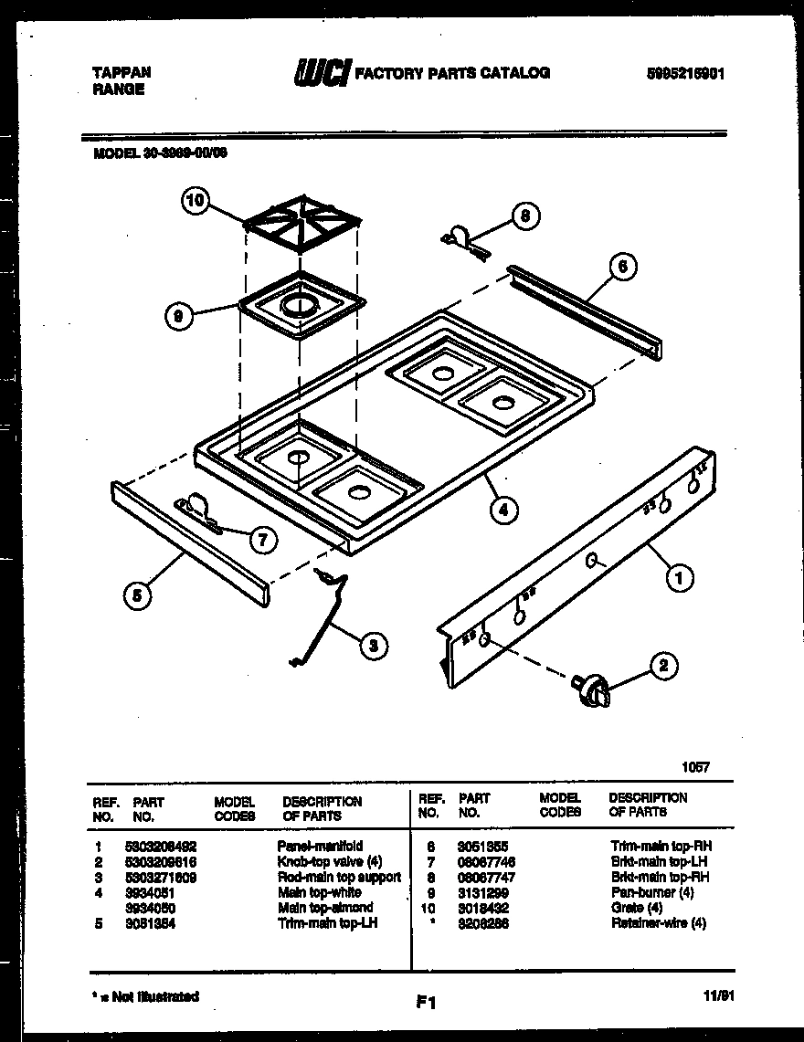 03 - COOKTOP PARTS