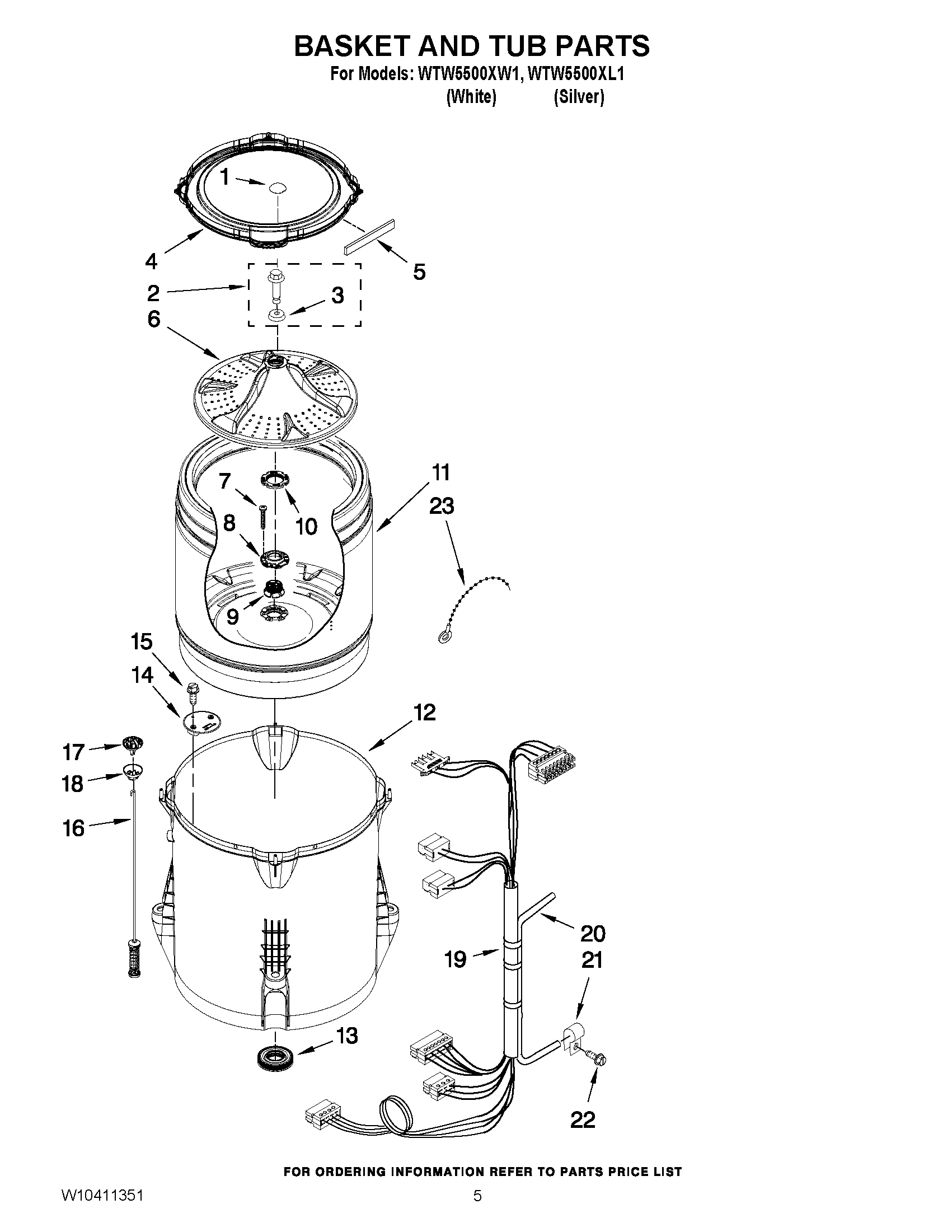03 - BASKET AND TUB PARTS