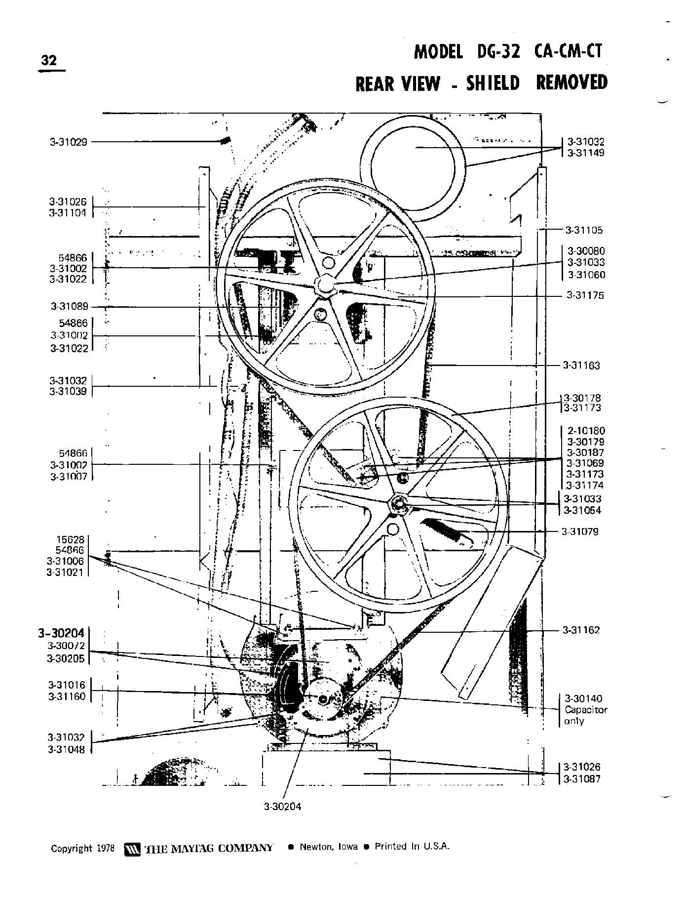 15 - REAR VIEW-SHIELD REMOVED