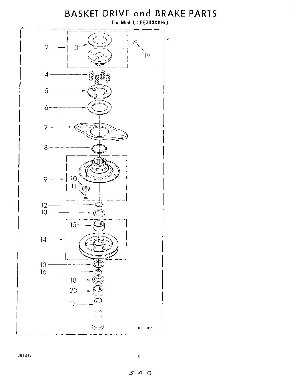 07 - BASKET DRIVE AND BRAKE