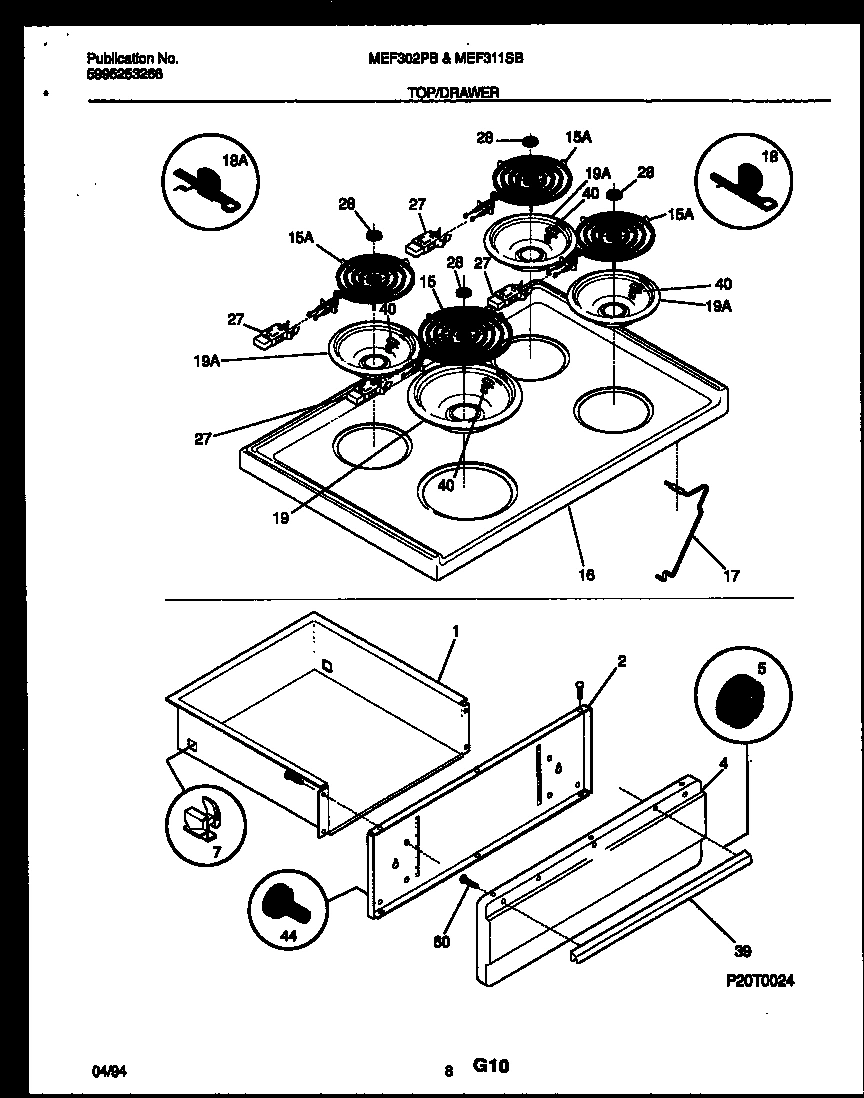 05 - COOKTOP AND DRAWER PARTS