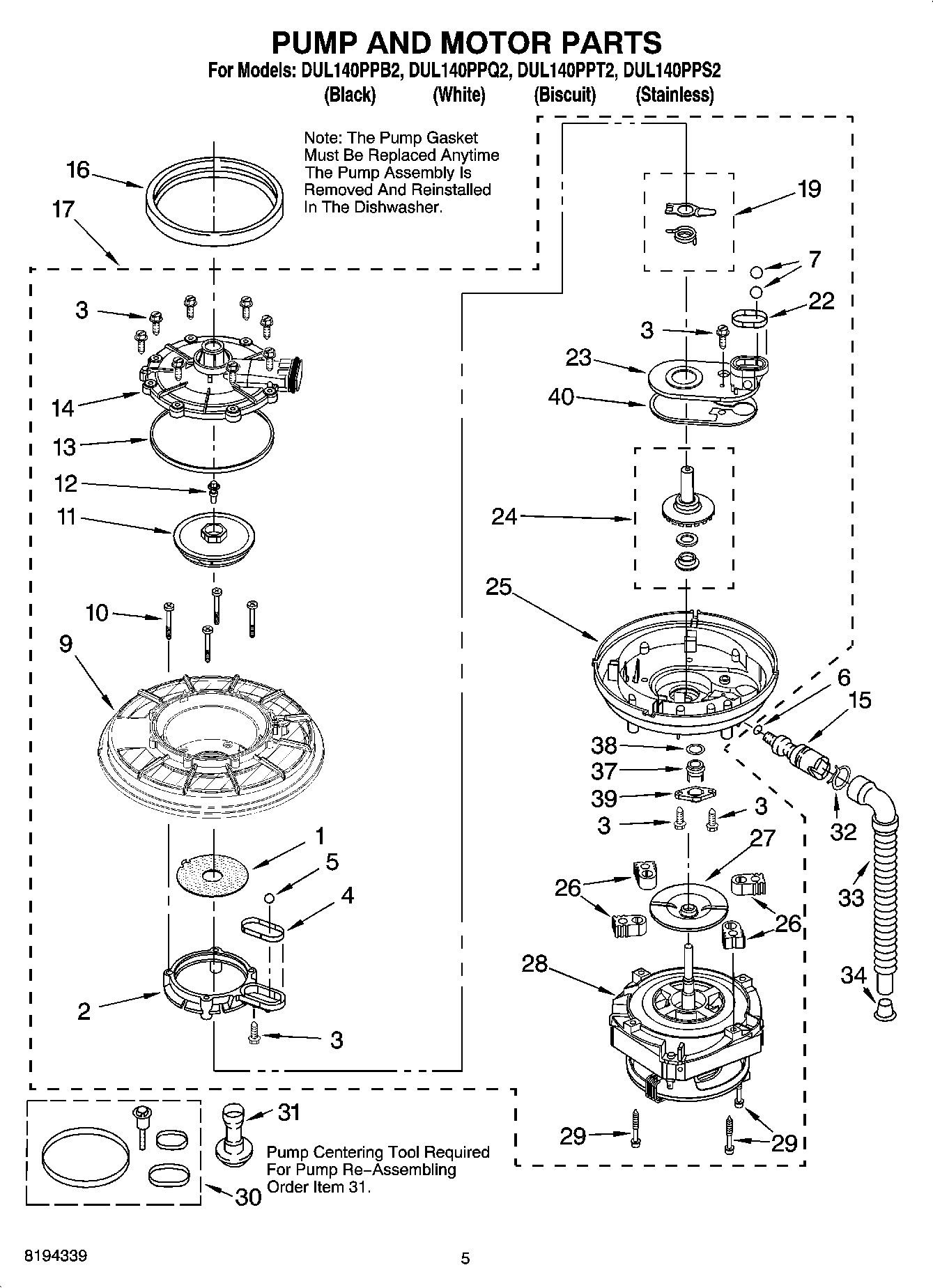 04 - PUMP AND MOTOR PARTS